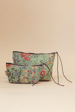 Load image into Gallery viewer, Bolsito de Proyecto Tejido jacquard Flores azaleas celeste
