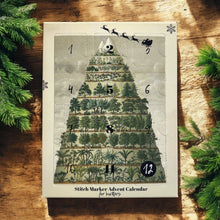 Load image into Gallery viewer, 2025 Stitch Marker Advent Calendar – Nature Meets Nostalgia (12-Day Set)