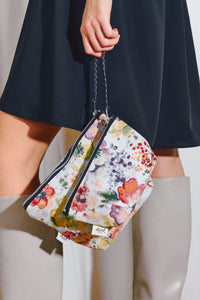 BOLSO DE PROYECTO TEJIDO JACQUARD FLORES AMAPOLAS