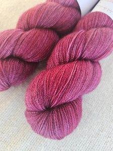Burnt Burgundy - Silky BFL Lace