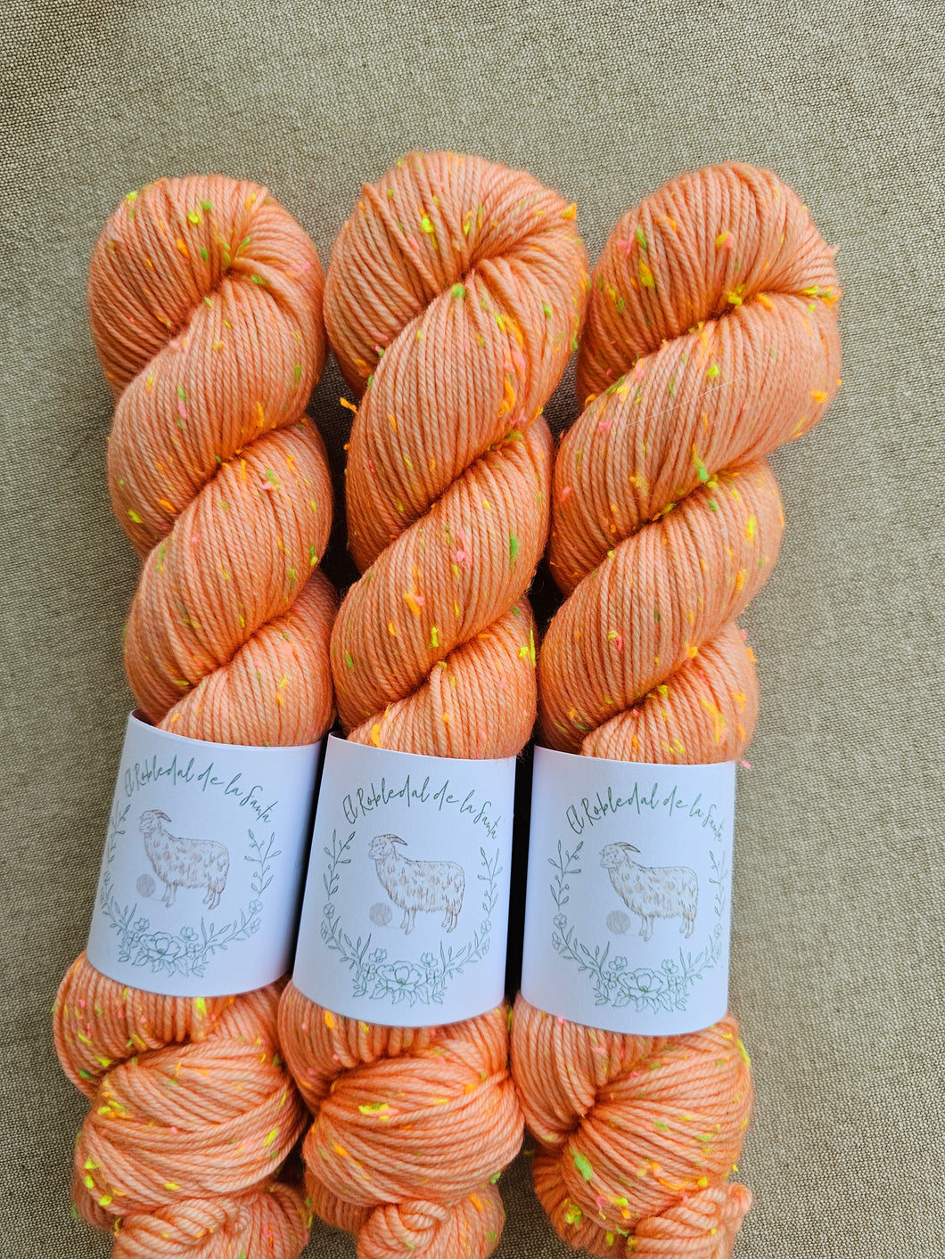 That Fuzzy Peach - Neon Tweed DK