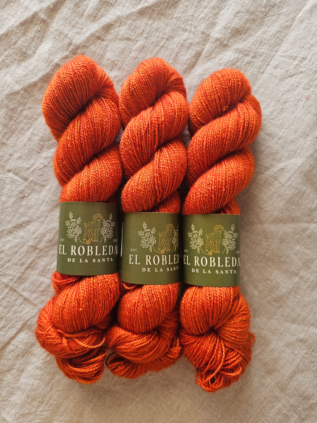 Burnt Orange - Mohair Blend 3