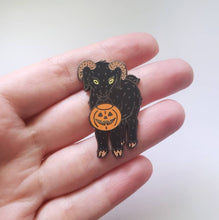 Load image into Gallery viewer, Trick or Treat Goat Pin
